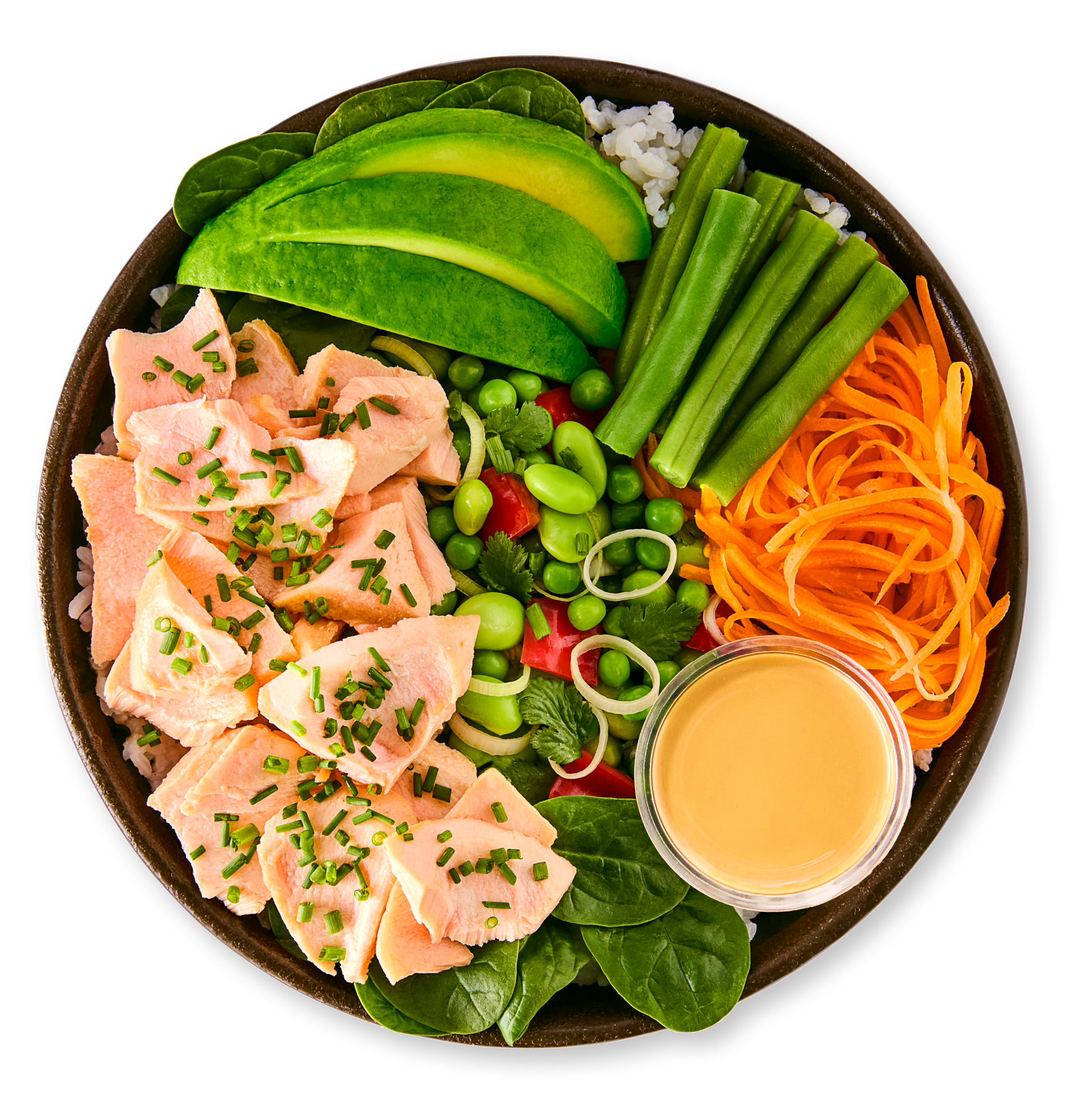 poached salmon poké