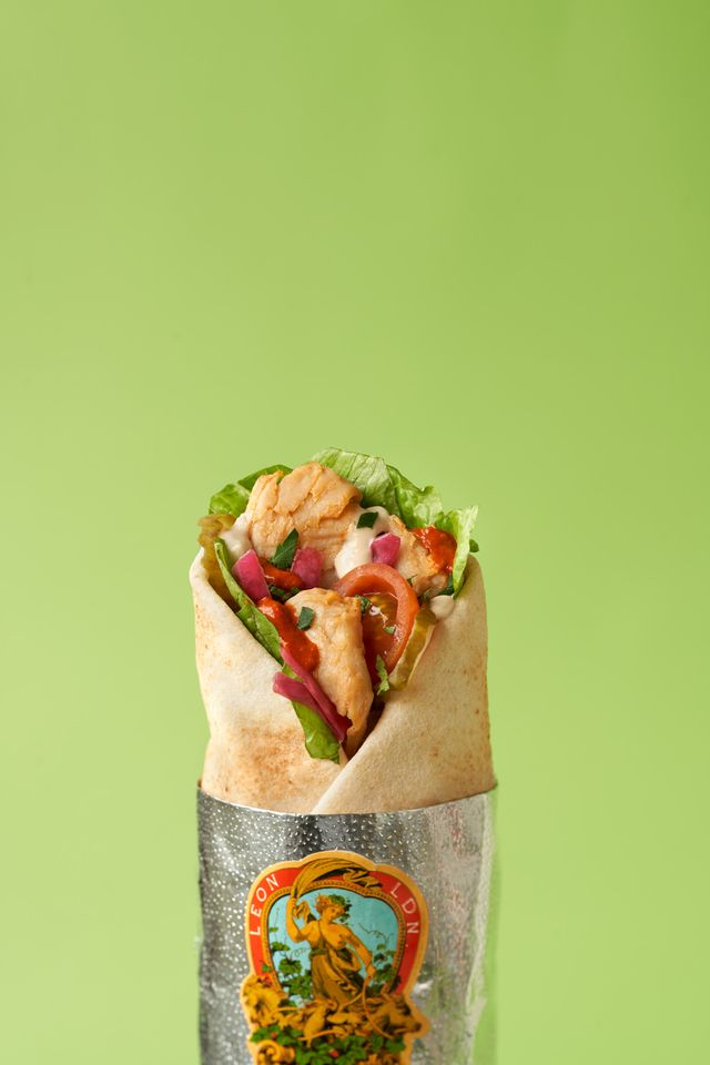 Vegan Harissa Chick'n Wrap