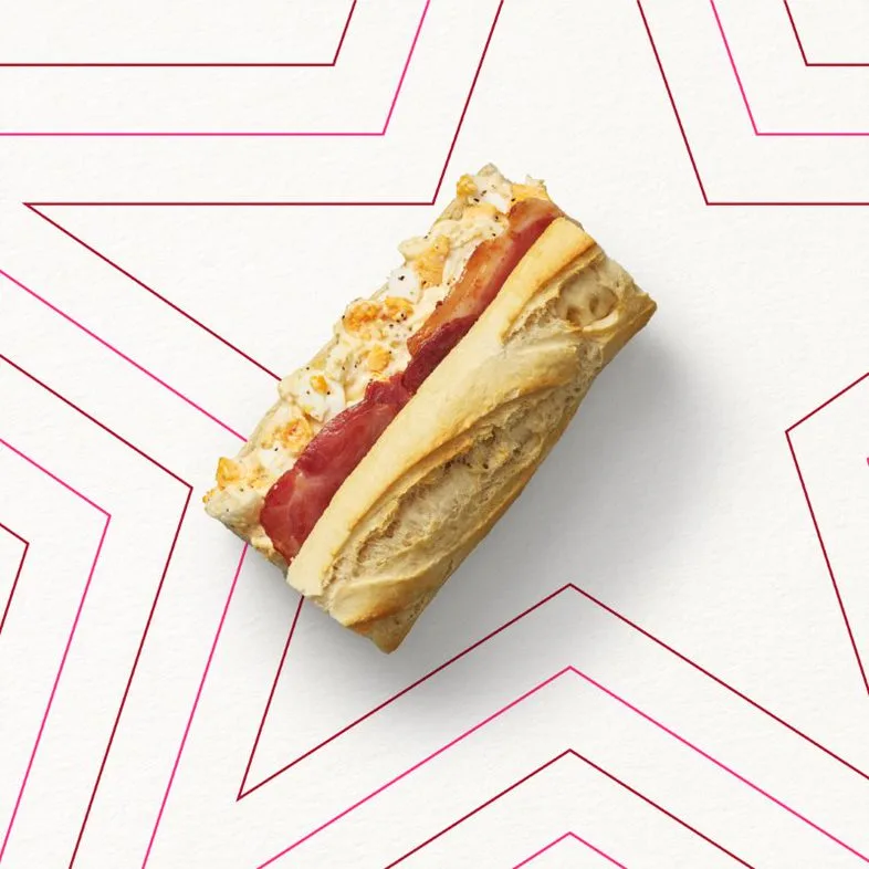 Bacon & Egg Mayo Breakfast Baguette