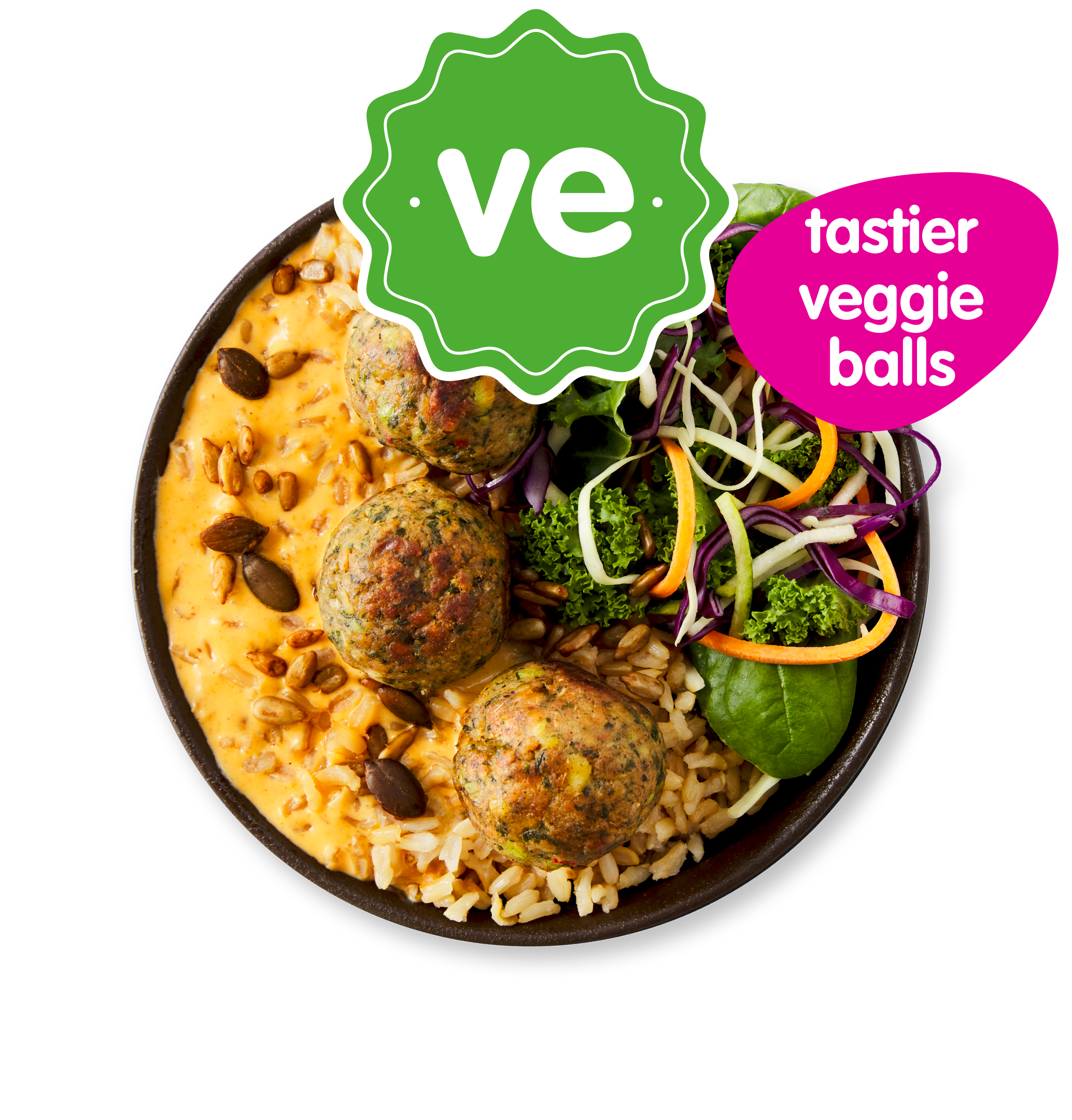 veggie'balls & coconut soup