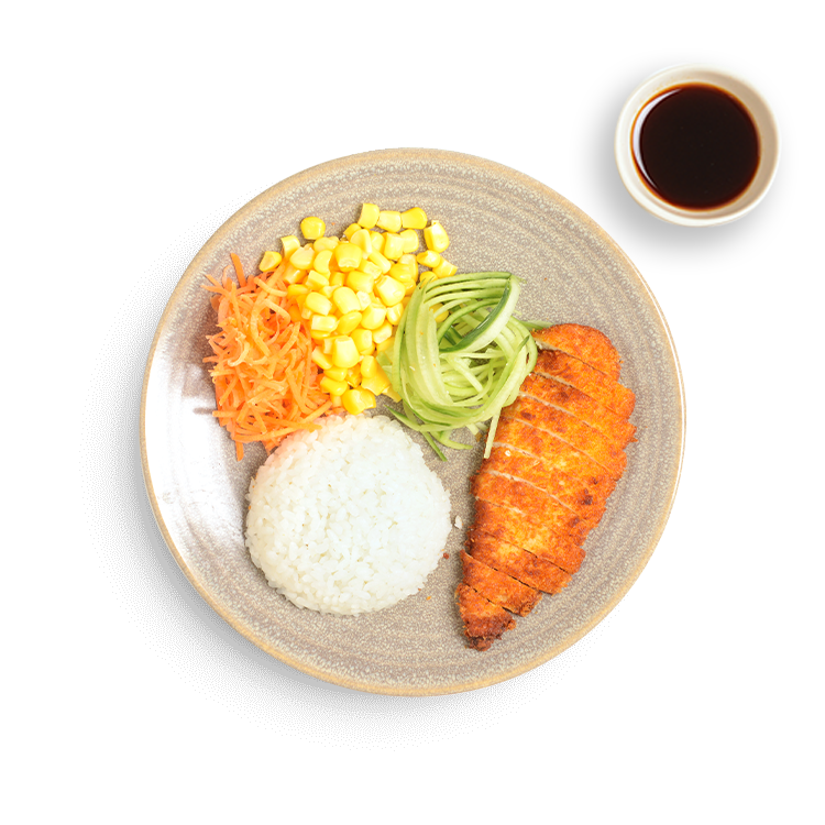 mini chicken katsu with amai sauce
