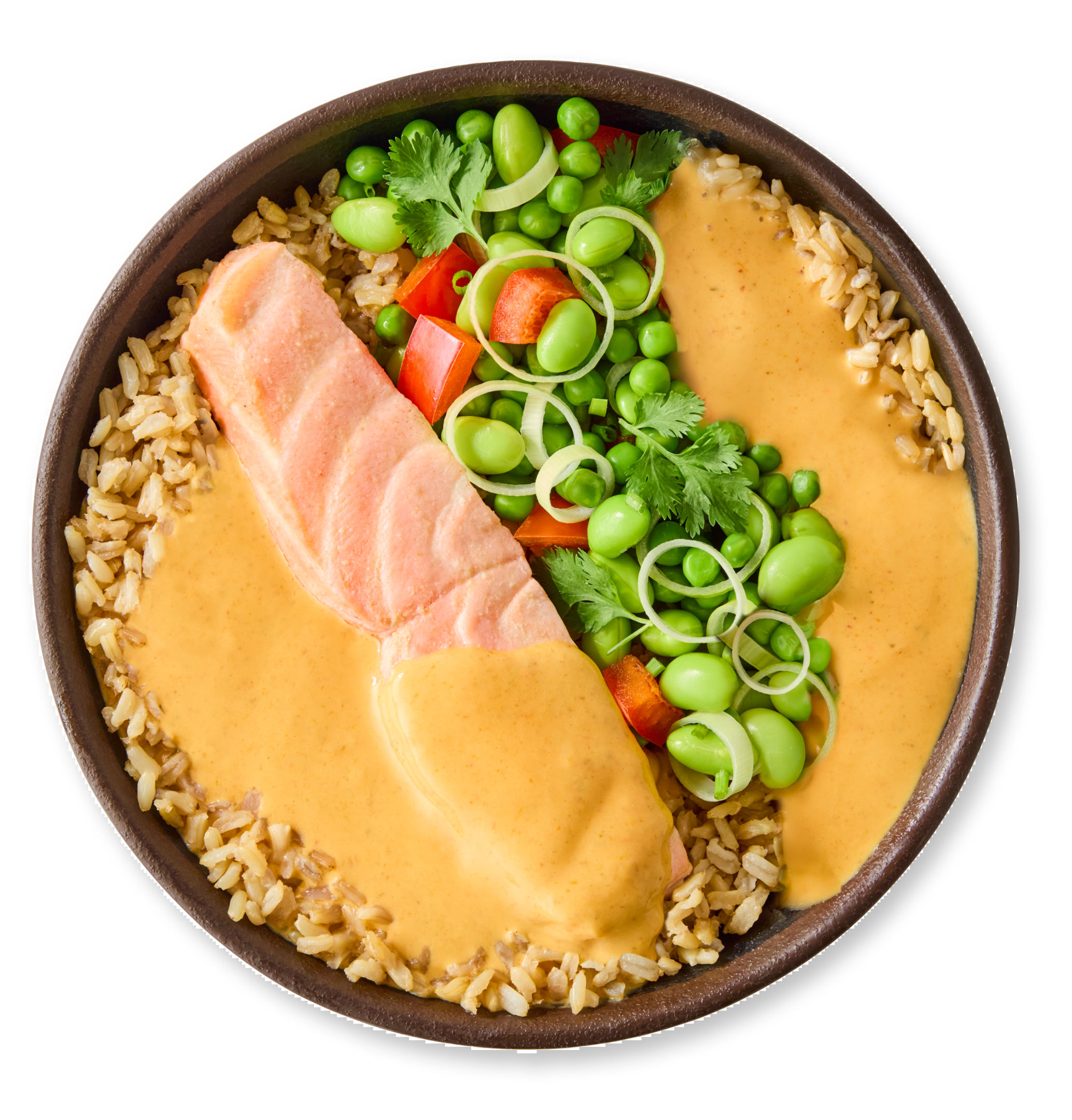 Hot Salmon Thai Rice Bowl