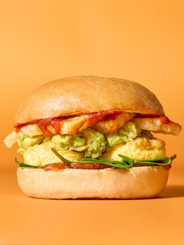 Halloumi, Egg & Avo Sando