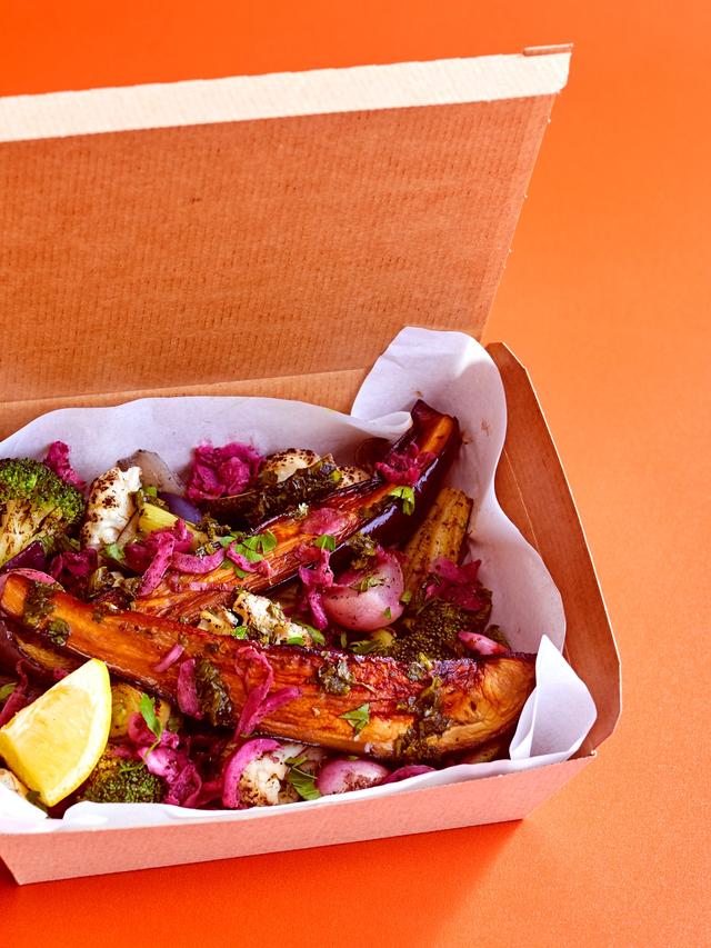 Roasted Summer Veg + Grilled Aubergine