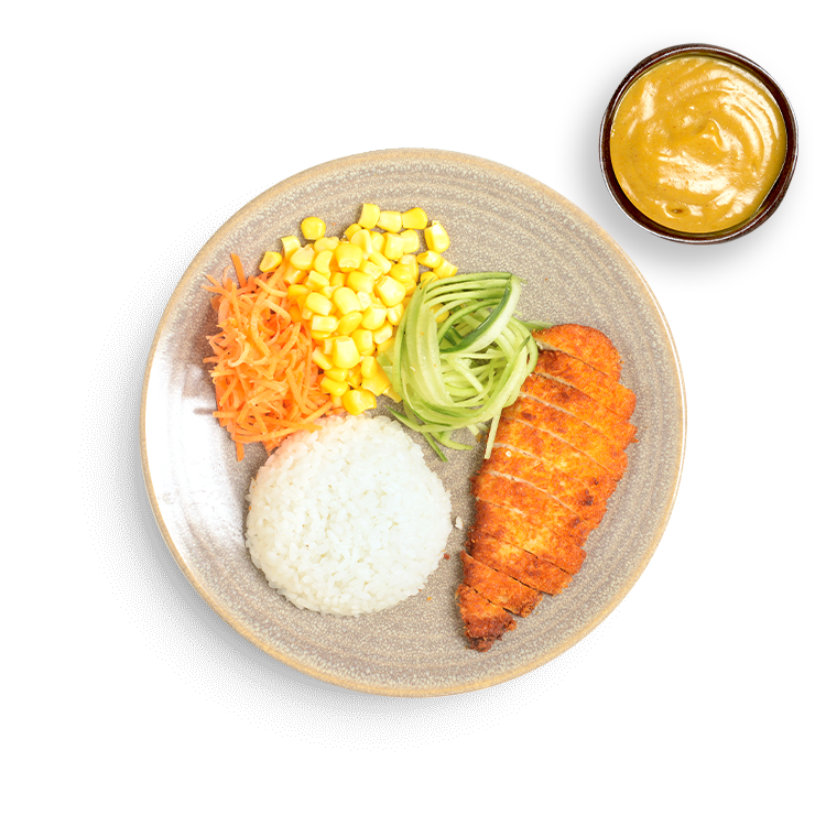 chicken katsu with katsu curry sauce