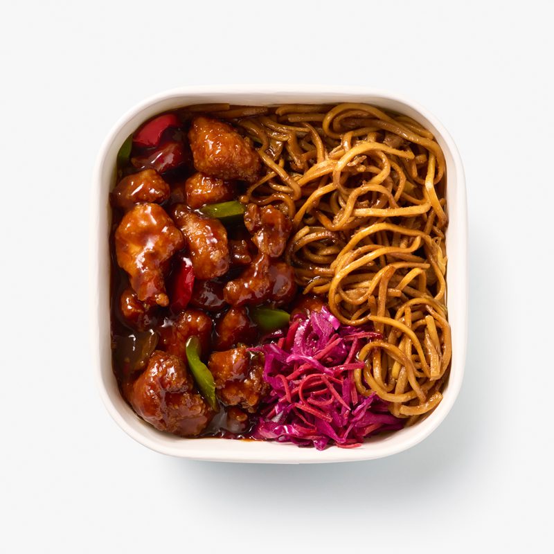 Korean BBQ Chicken Yakisoba Bento