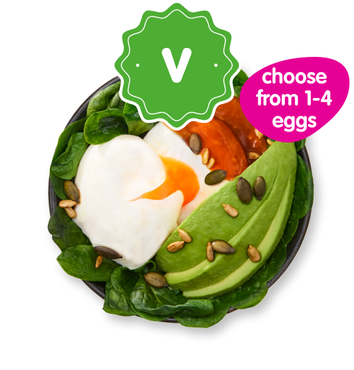 spinach & avo egg'pot