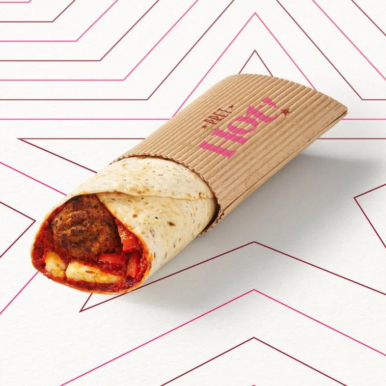 Falafel & Halloumi Hot Wrap