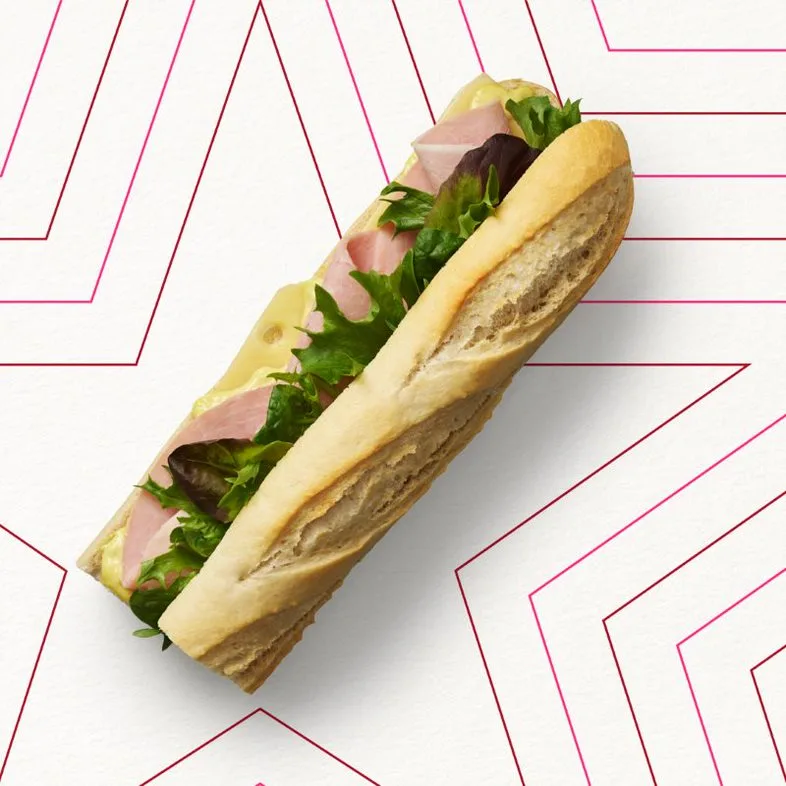 Wiltshire Cured Ham & Grevé Baguette