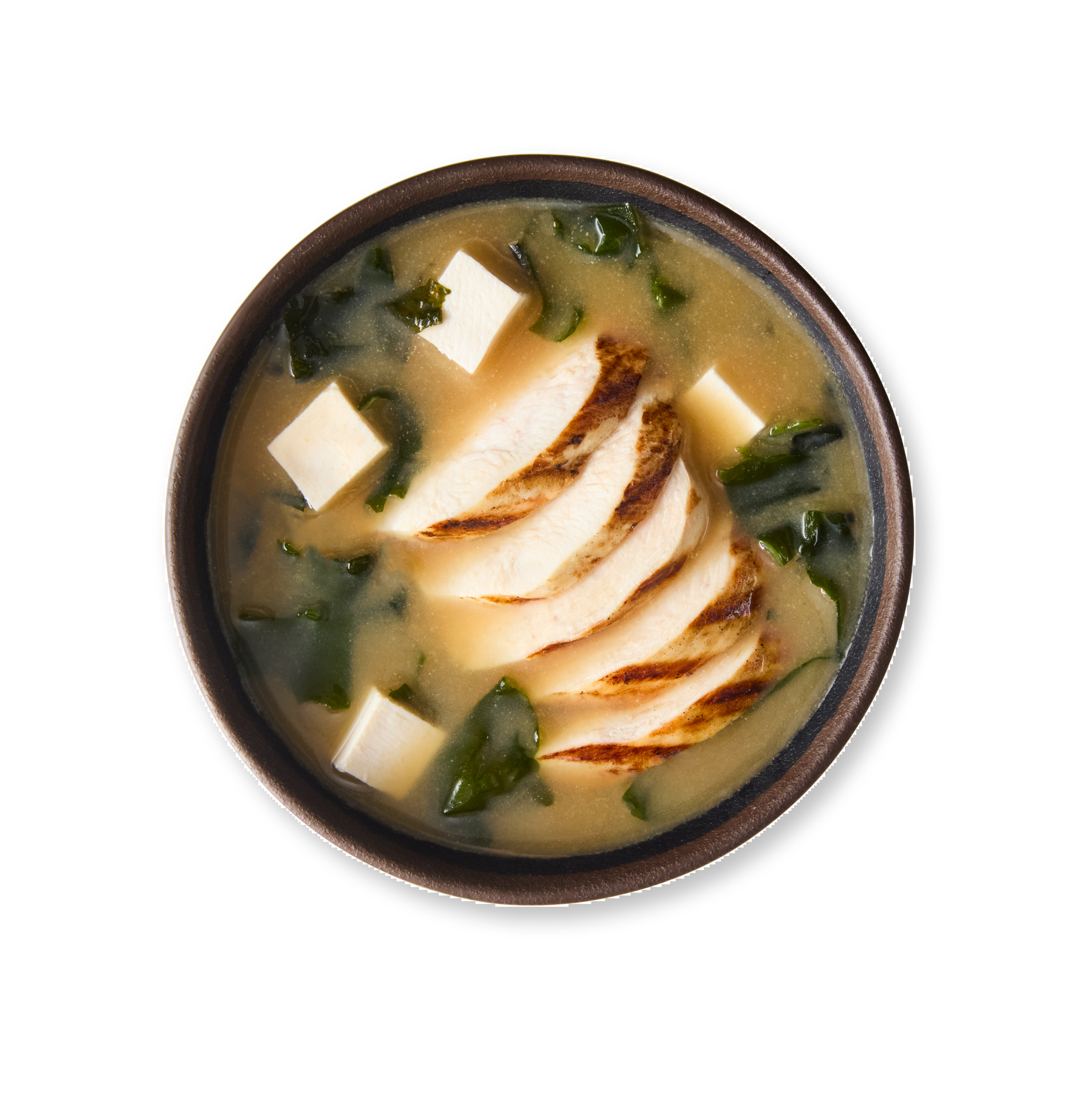 hot chargrilled chicken miso soup
