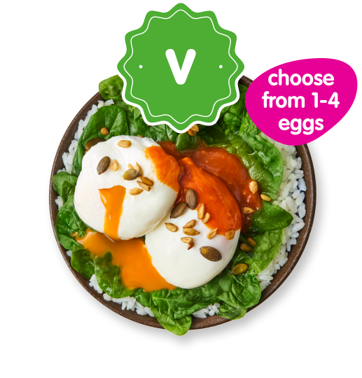 spinach & seeds egg'pot