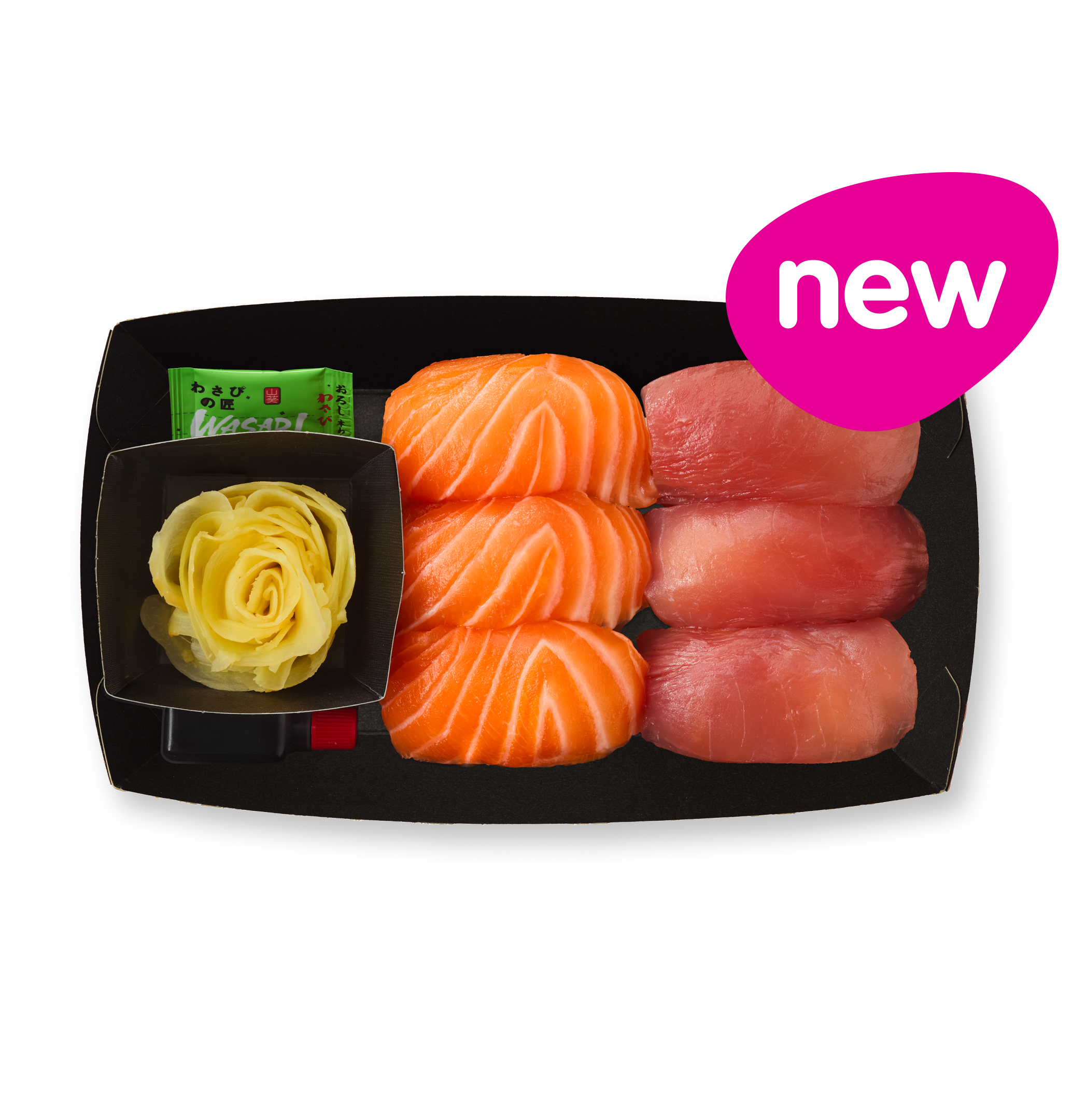 tuna & salmon sushi