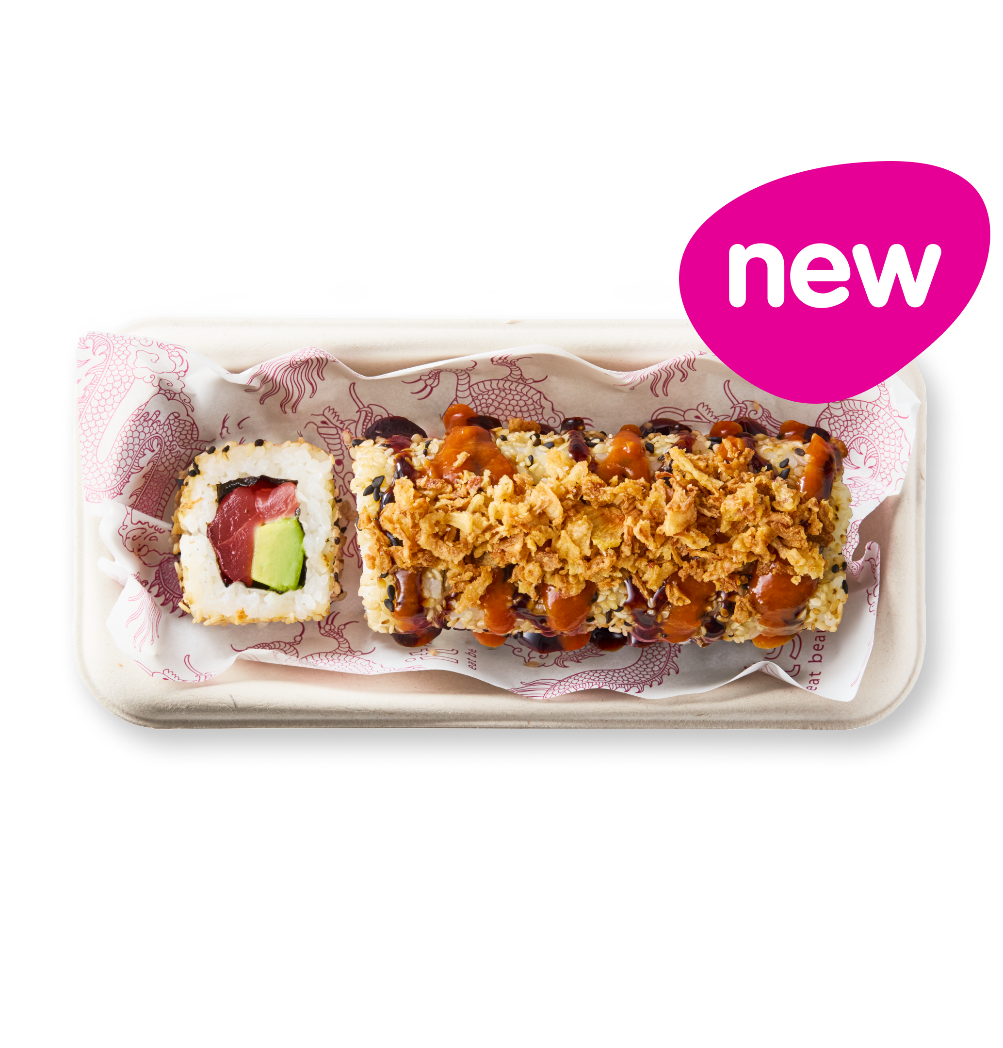 spicy tuna dragon rolls
