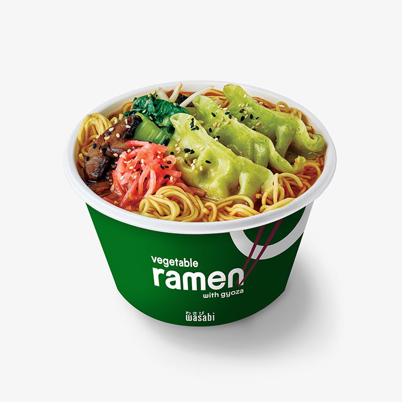 Vegetable Ramen with Gyoza