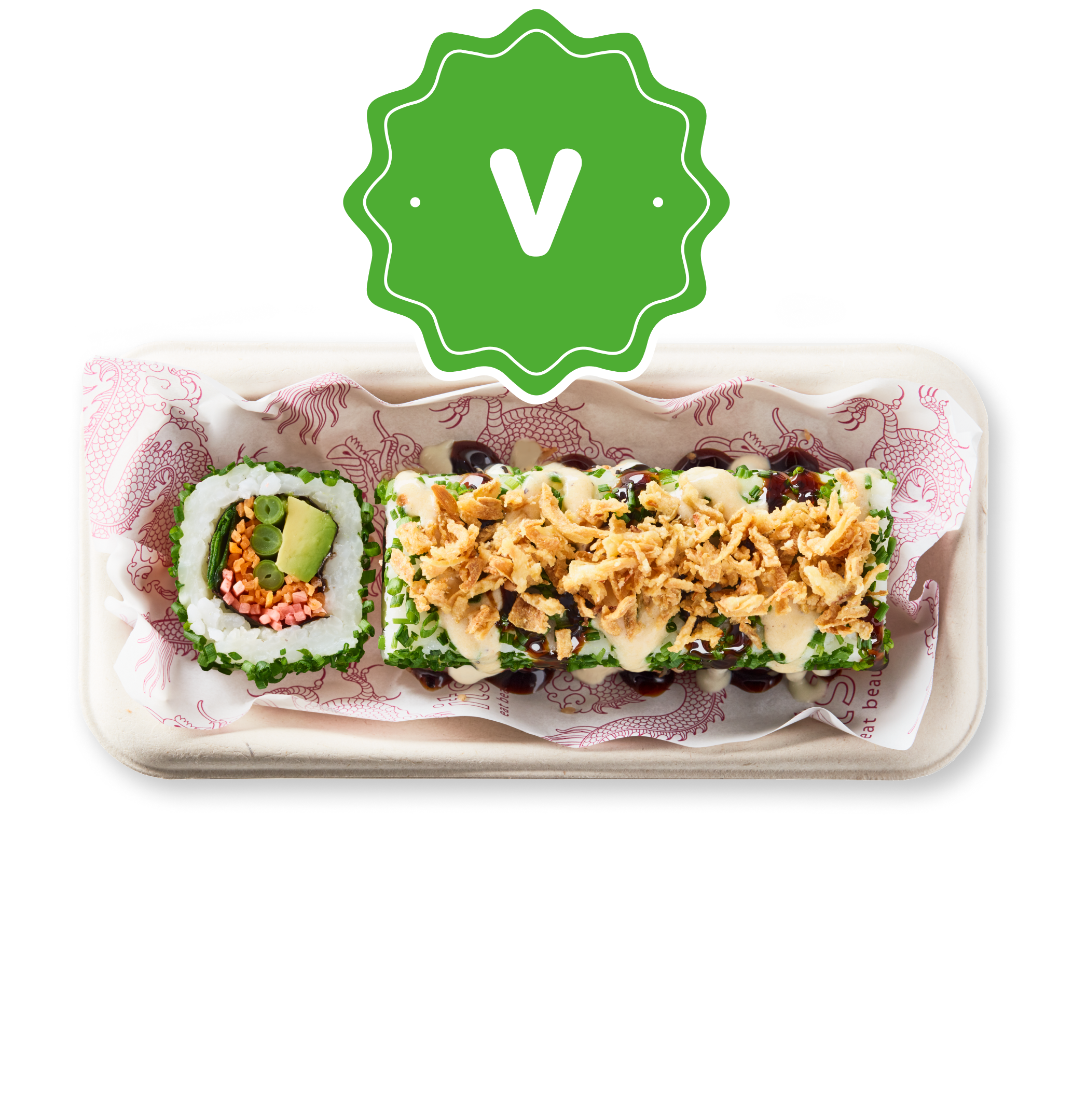 veggie dragon rolls